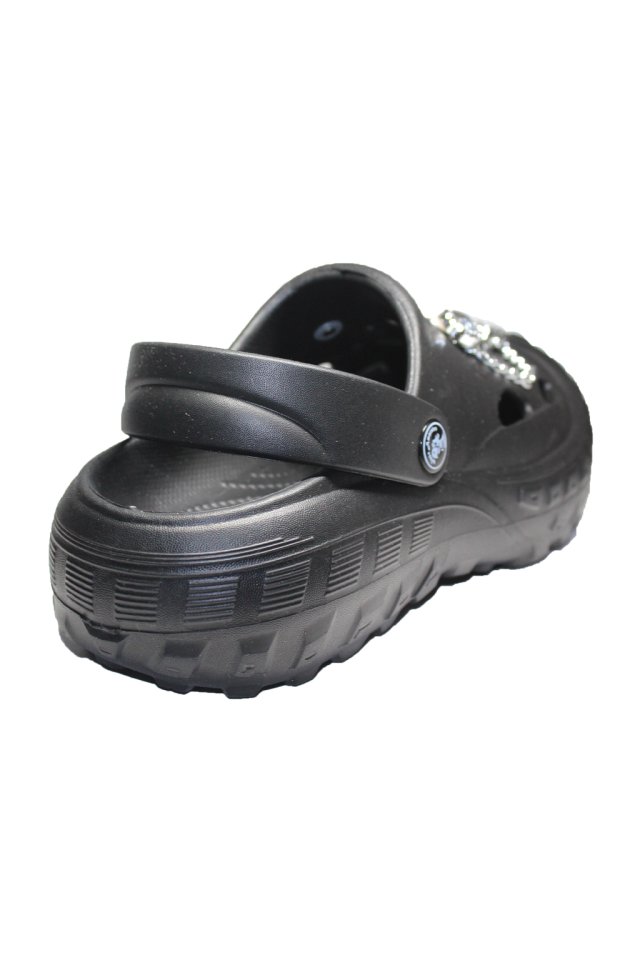 Černé zdravotní dřeváky pro ženy - Dřeváky s aplikací detailů