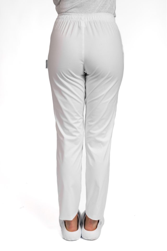 Unisex zdravotnické elastické kalhoty - bílé