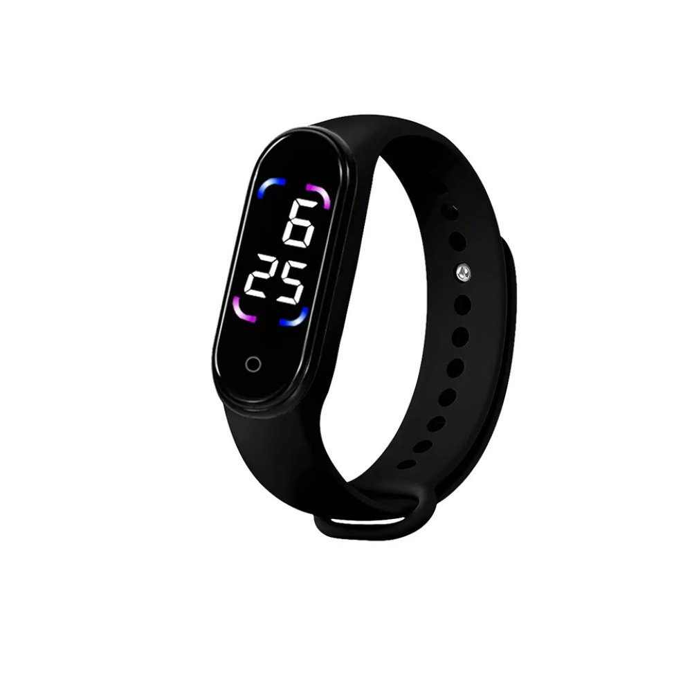 Černý fitness náramek Doctor v uniformě, 0,96" obrazovka, Bluetooth 4.2, srdeční frekvence, krevní tlak, teplota, kyslík, sledování kvality spánku